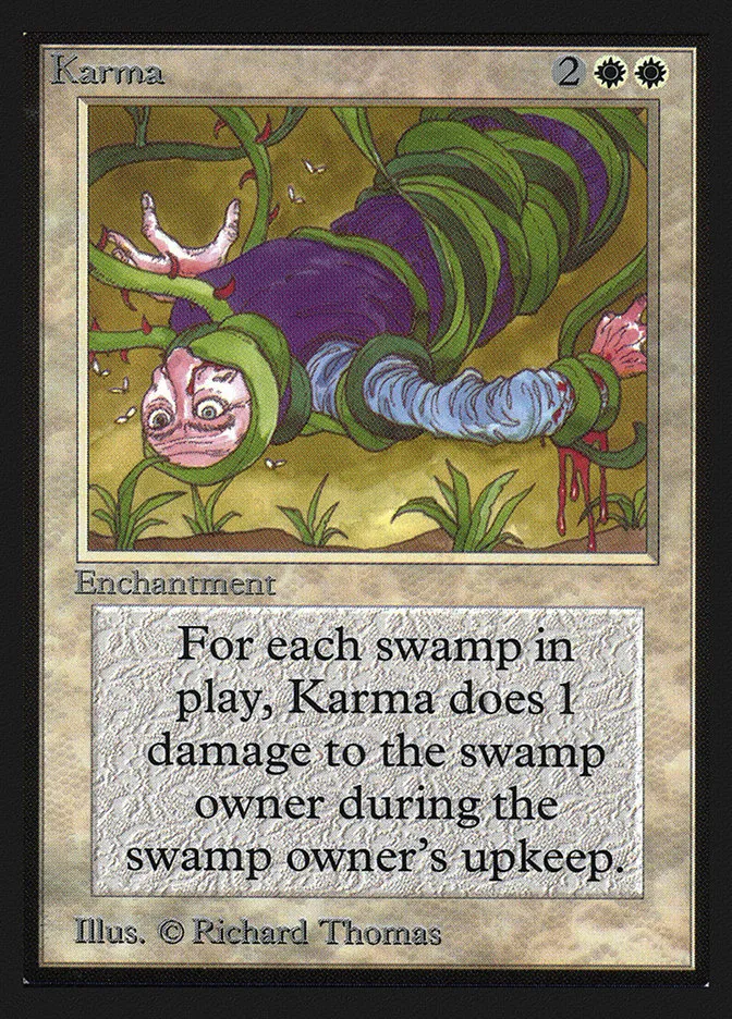 1993 Collectors' Edition Karma #27 uncommon card image