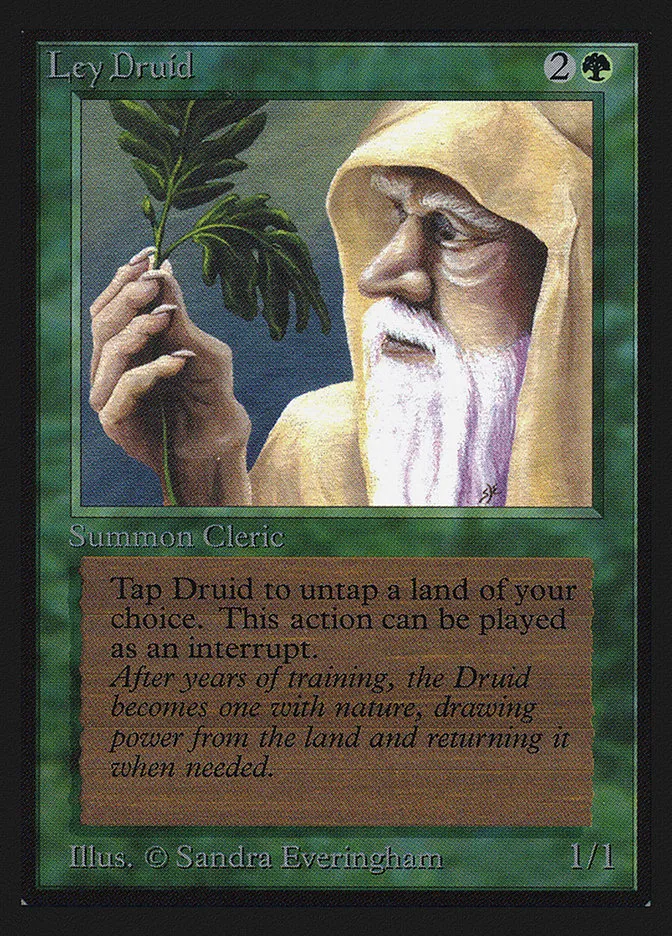 1993 Collectors' Edition Ley Druid uncommon #206 uncommon card image