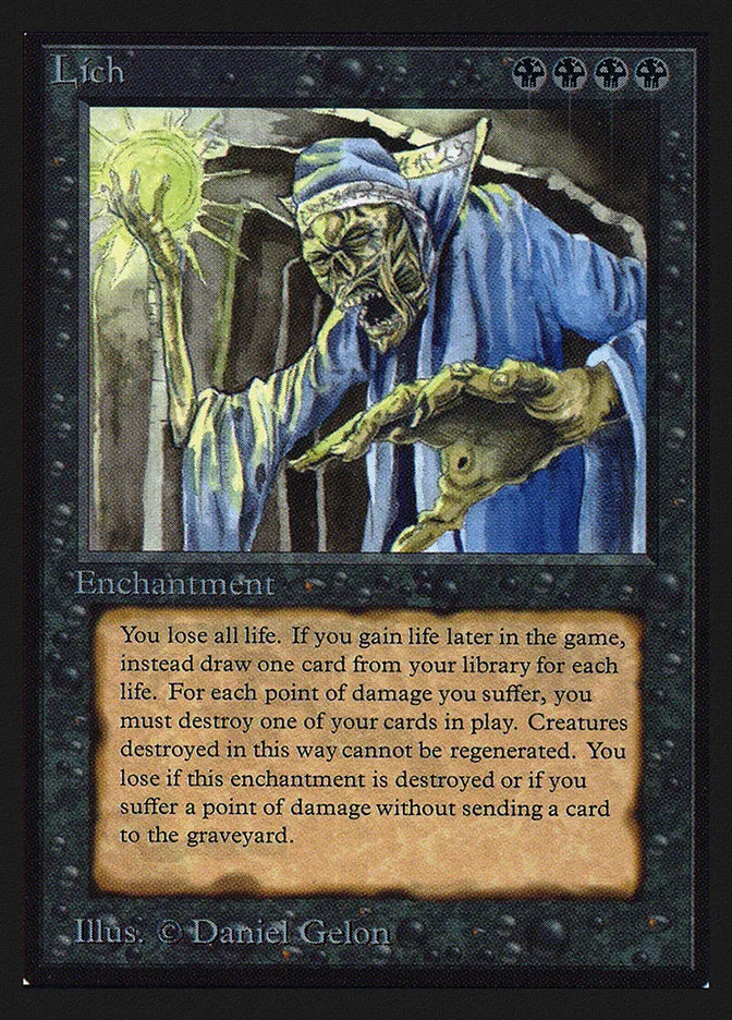 1993 Collectors' Edition Lich rare #114 rare card image
