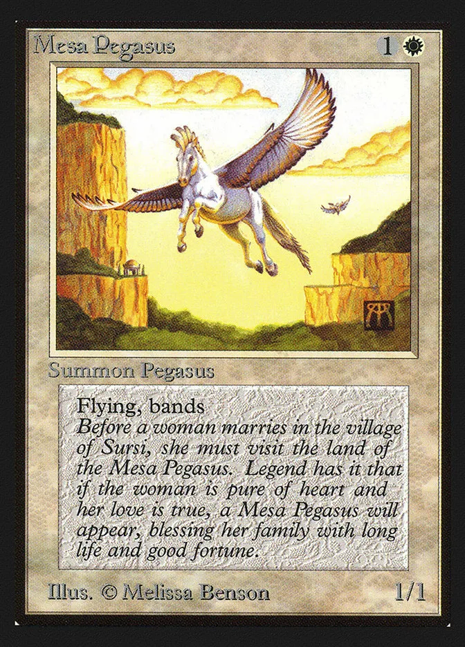 1993 Collectors' Edition Mesa Pegasus common #29 common card image
