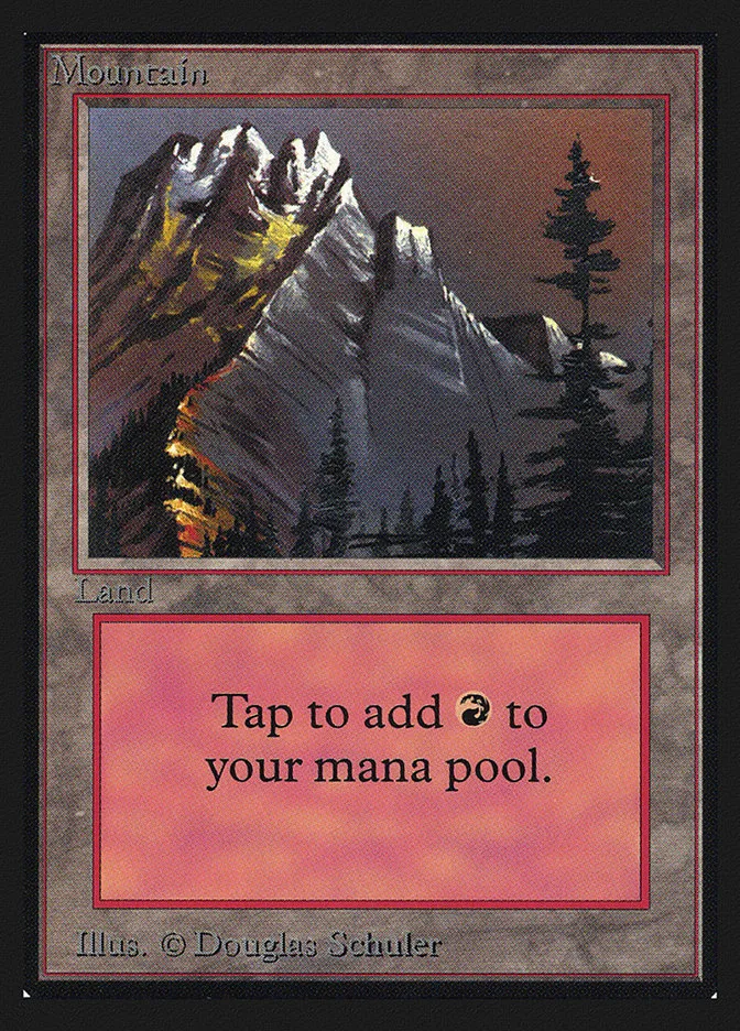 1993 Collectors' Edition Mountain common #297 common card image