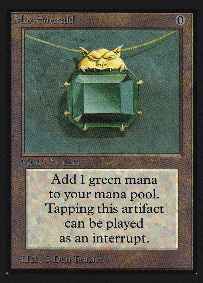 1993 Collectors' Edition Mox Emerald #262 rare card image