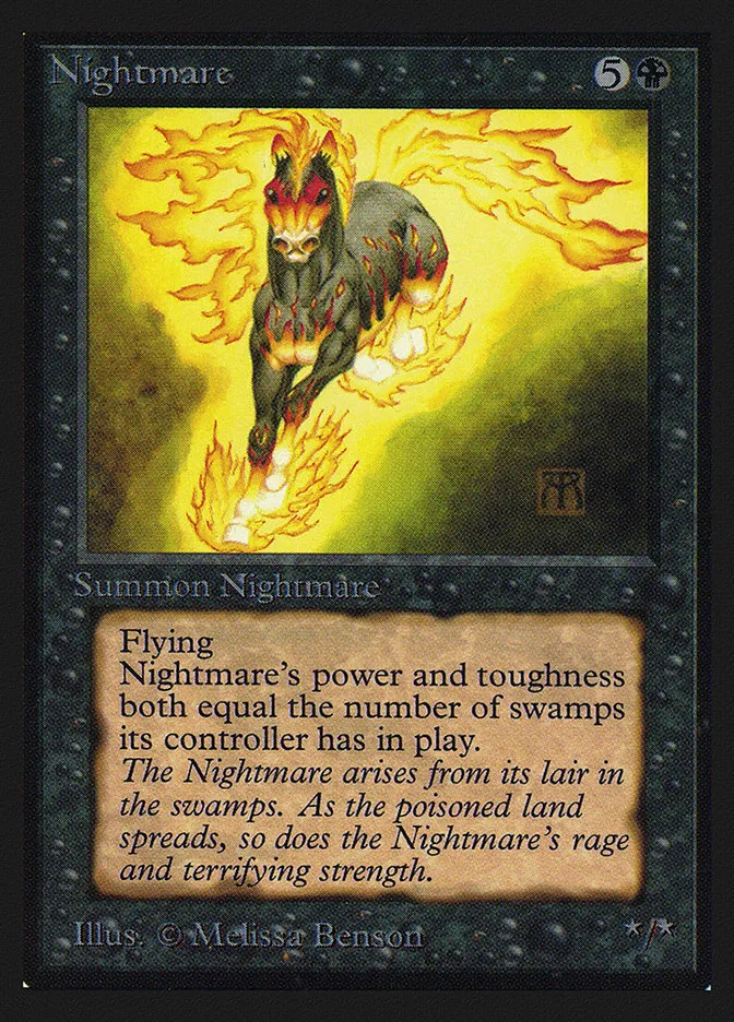 1993 Collectors' Edition Nightmare rare #119 rare card image