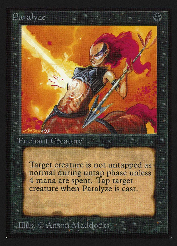 1993 Collectors' Edition Paralyze common #120 common card image