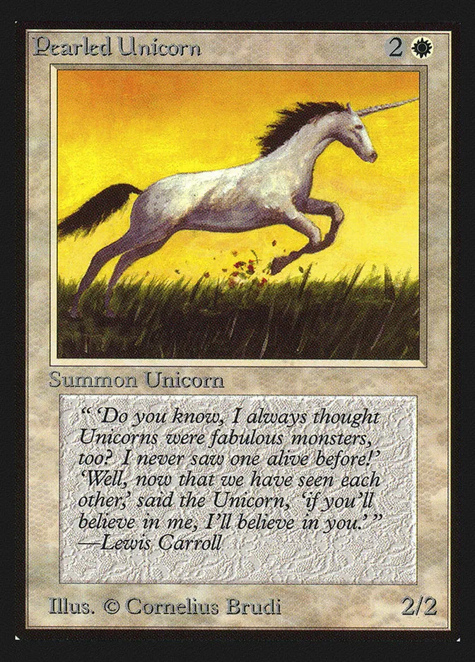 1993 Collectors' Edition Pearled Unicorn common #31 common card image