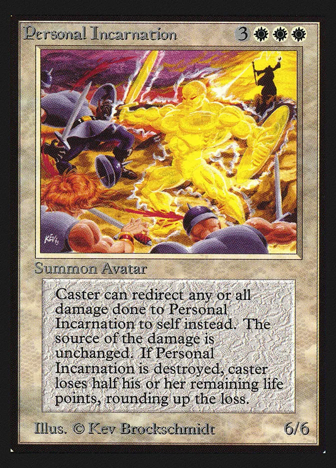 1993 Collectors' Edition Personal Incarnation rare #32 rare card image