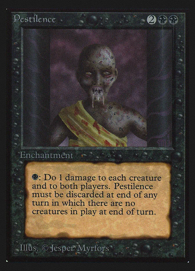 1993 Collectors' Edition Pestilence #121 common card image