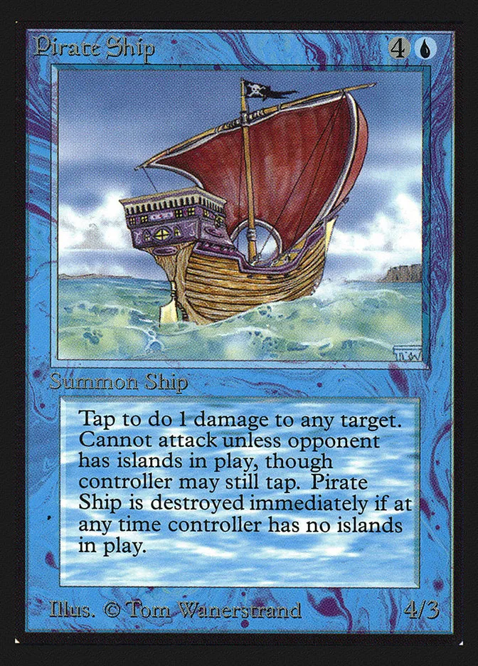 1993 Collectors' Edition Pirate Ship rare #71 rare card image