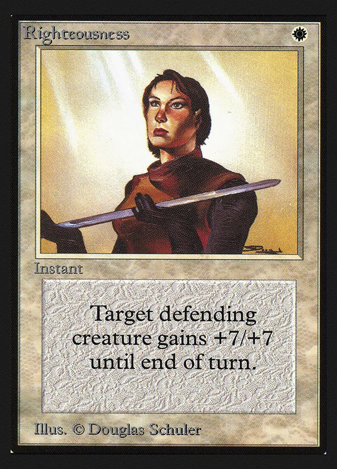 1993 Collectors' Edition Righteousness rare #37 rare card image