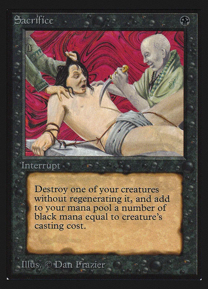 1993 Collectors' Edition Sacrifice uncommon #125 uncommon card image