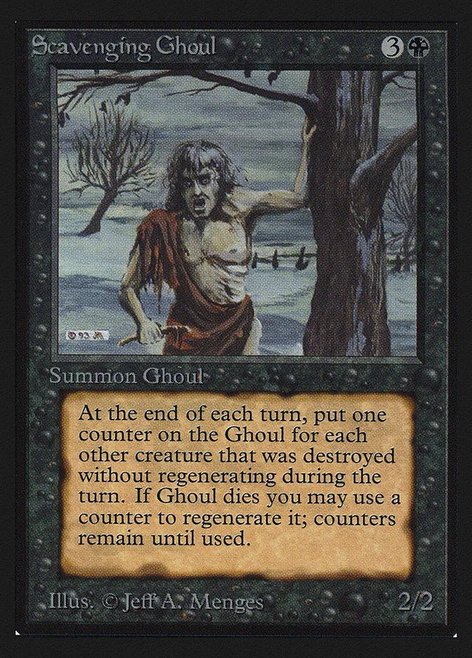 1993 Collectors' Edition Scavenging Ghoul #127 uncommon card image