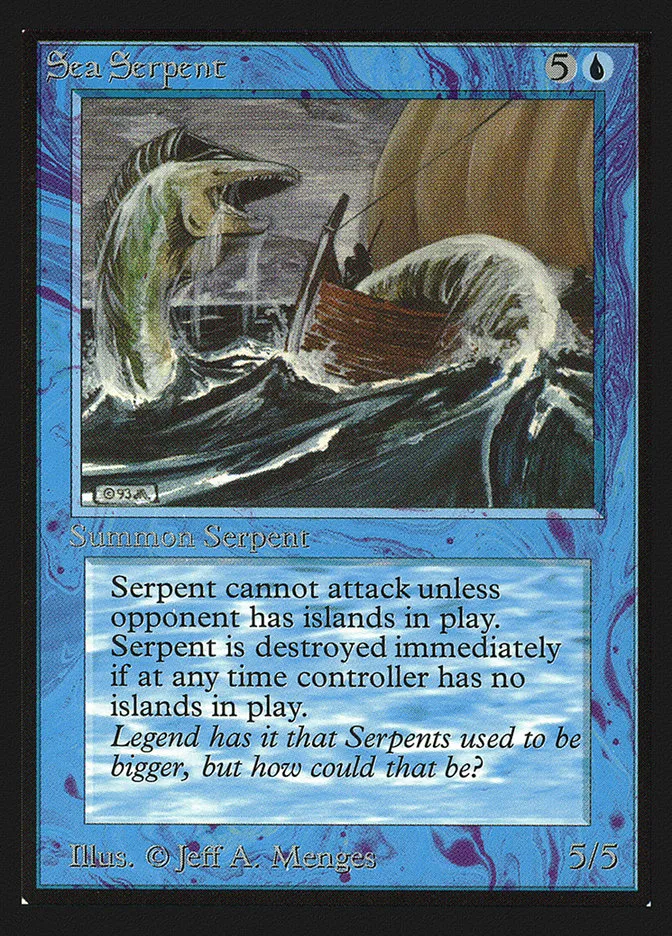 1993 Collectors' Edition Sea Serpent common #77 common card image
