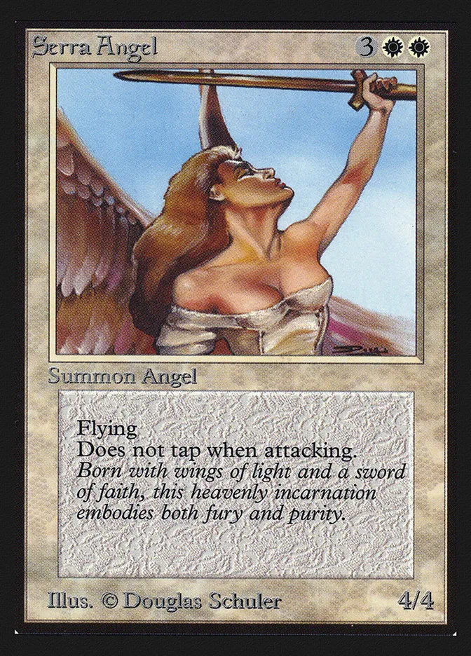 1993 Collectors' Edition Serra Angel uncommon #40 uncommon card image