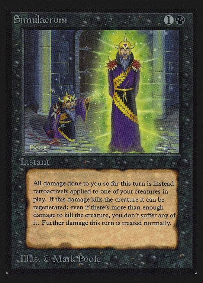 1993 Collectors' Edition Simulacrum uncommon #129 uncommon card image