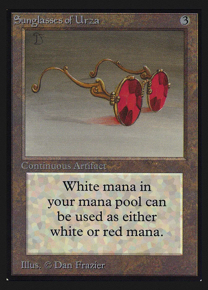 1993 Collectors' Edition Sunglasses of Urza #272 rare card image