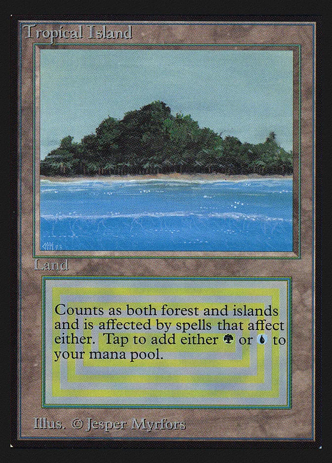 1993 Collectors' Edition Tropical Island rare #284 rare card image