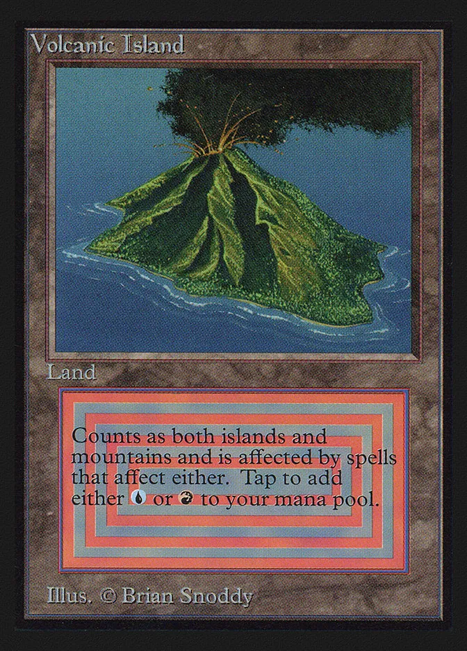 1993 Collectors' Edition Volcanic Island rare #287 rare card image