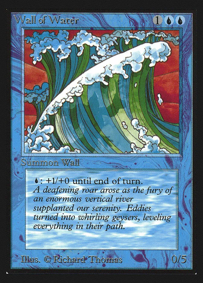 1993 Collectors' Edition Wall of Water uncommon #91 uncommon card image