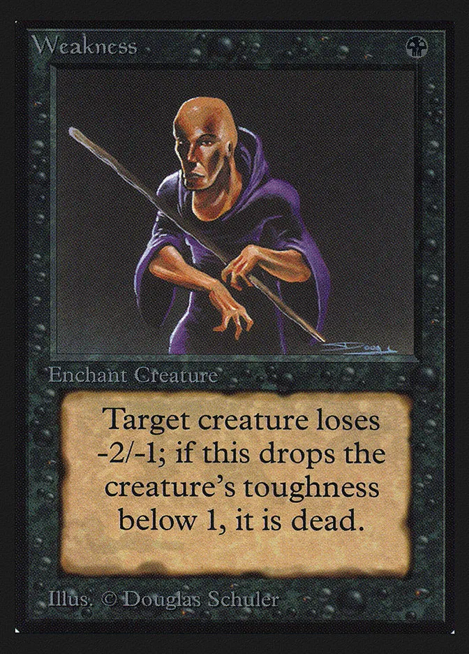 1993 Collectors' Edition Weakness common #135 common card image