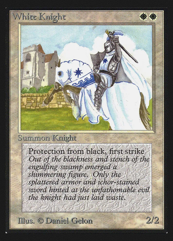 1993 Collectors' Edition White Knight uncommon #44 uncommon card image