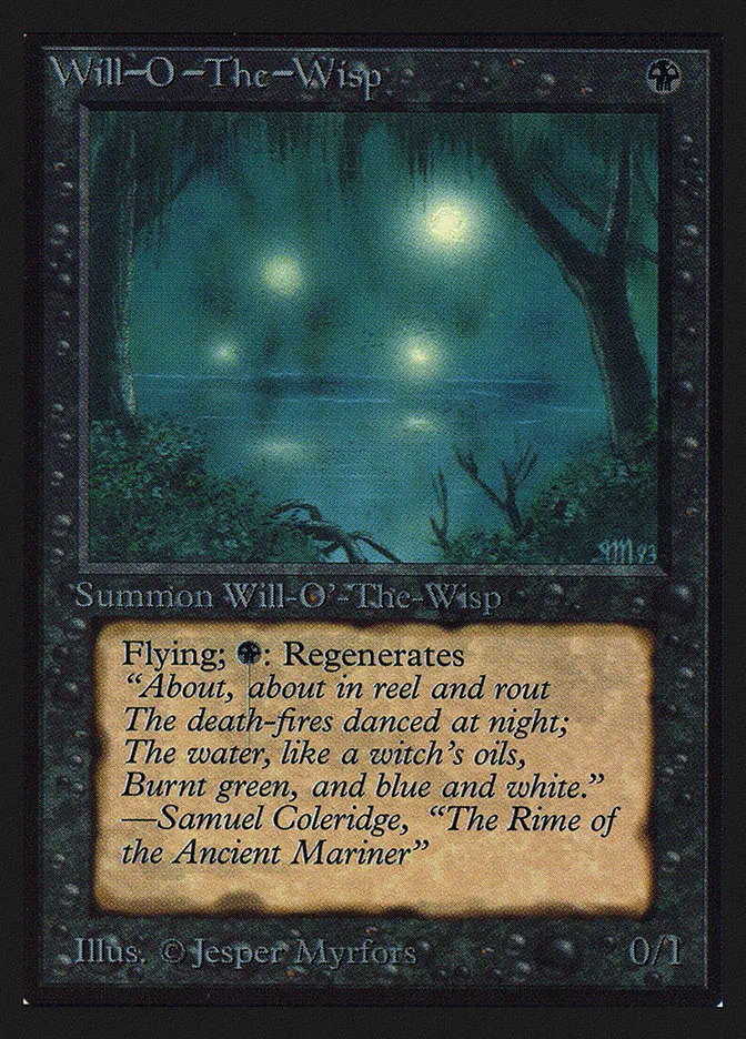 1993 Collectors' Edition Will-o'-the-Wisp rare #136 rare card image
