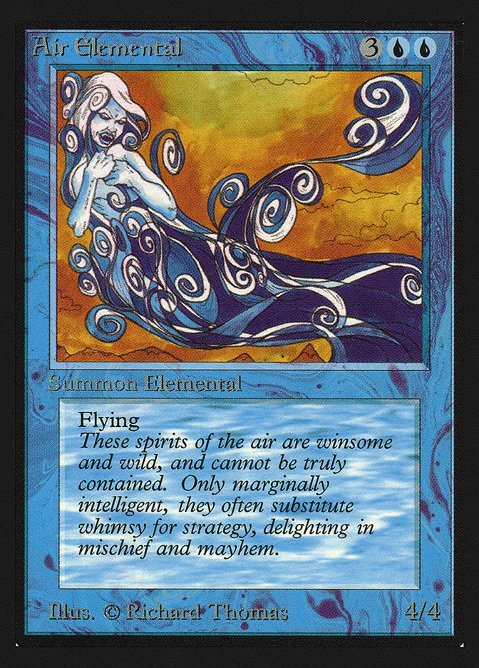 1993 Intl. Collectors' Edition Air Elemental uncommon #47 uncommon card image