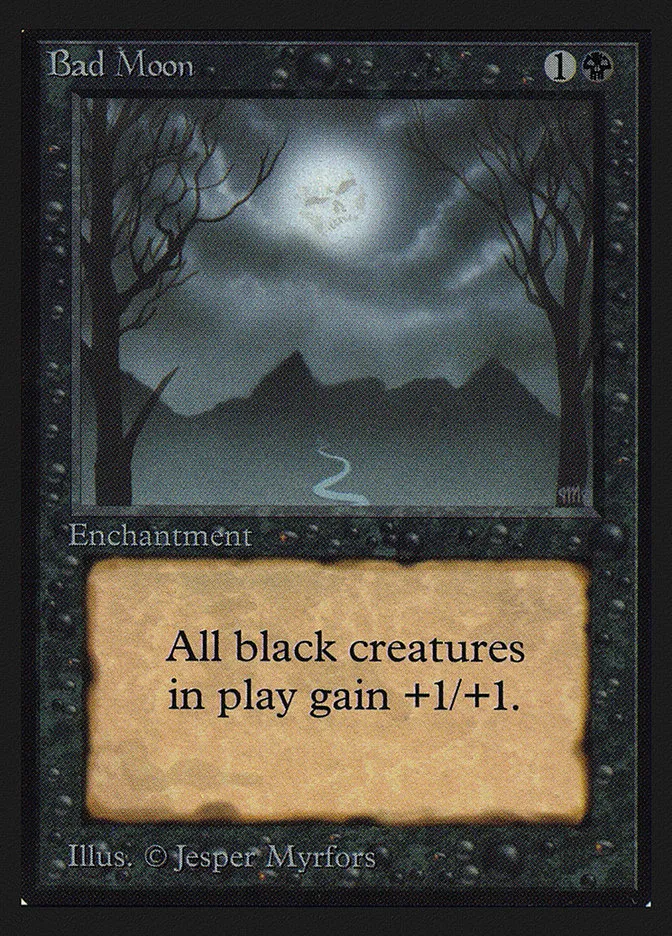 1993 Intl. Collectors' Edition Bad Moon #94 rare card image
