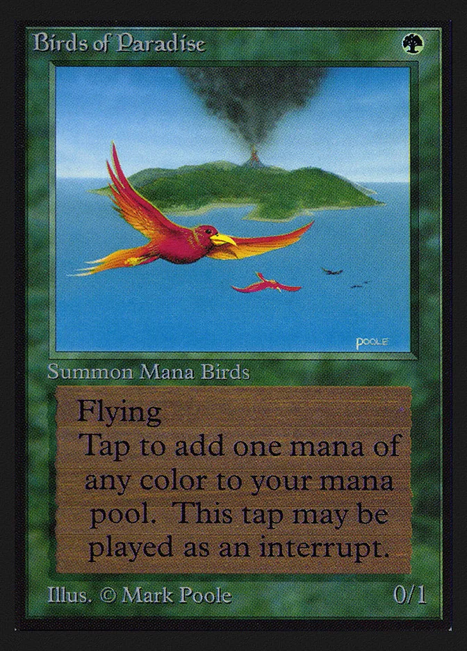 1993 Intl. Collectors' Edition Birds of Paradise #187 rare card image