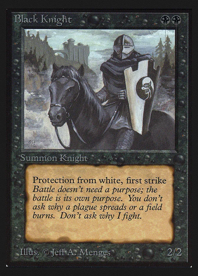 1993 Intl. Collectors' Edition Black Knight uncommon #95 uncommon card image