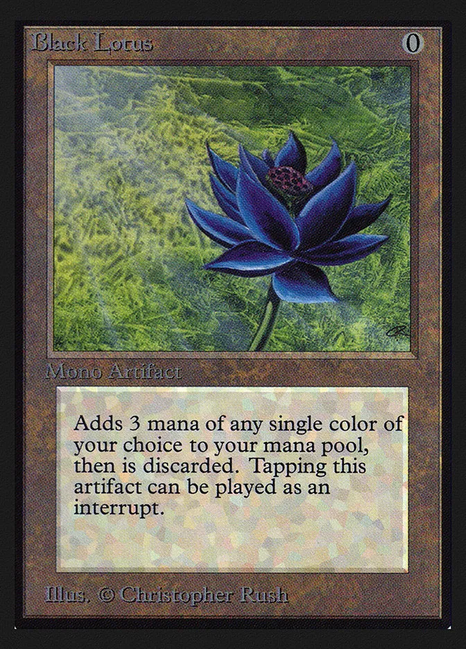 1993 Intl. Collectors' Edition Black Lotus rare #233 rare card image