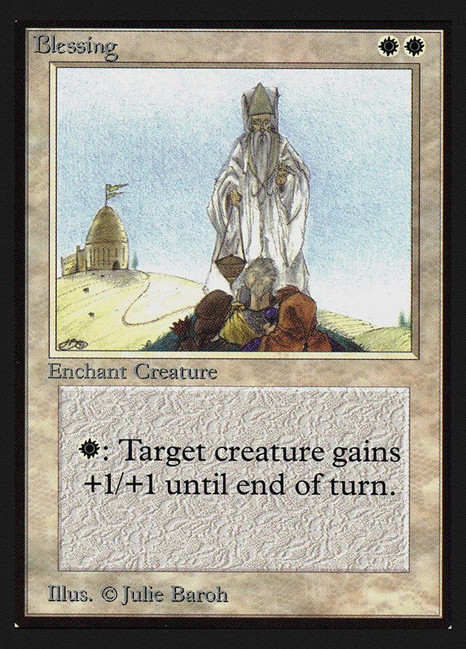 1993 Intl. Collectors' Edition Blessing rare #7 rare card image