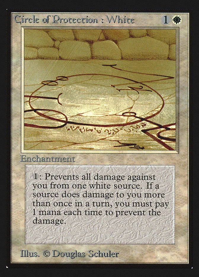 1993 Intl. Collectors' Edition Circle of Protection: White common #14 common card image