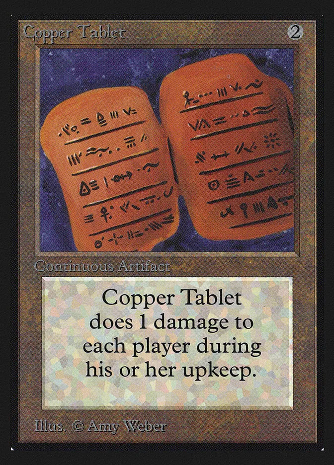 1993 Intl. Collectors' Edition Copper Tablet uncommon #239 uncommon card image