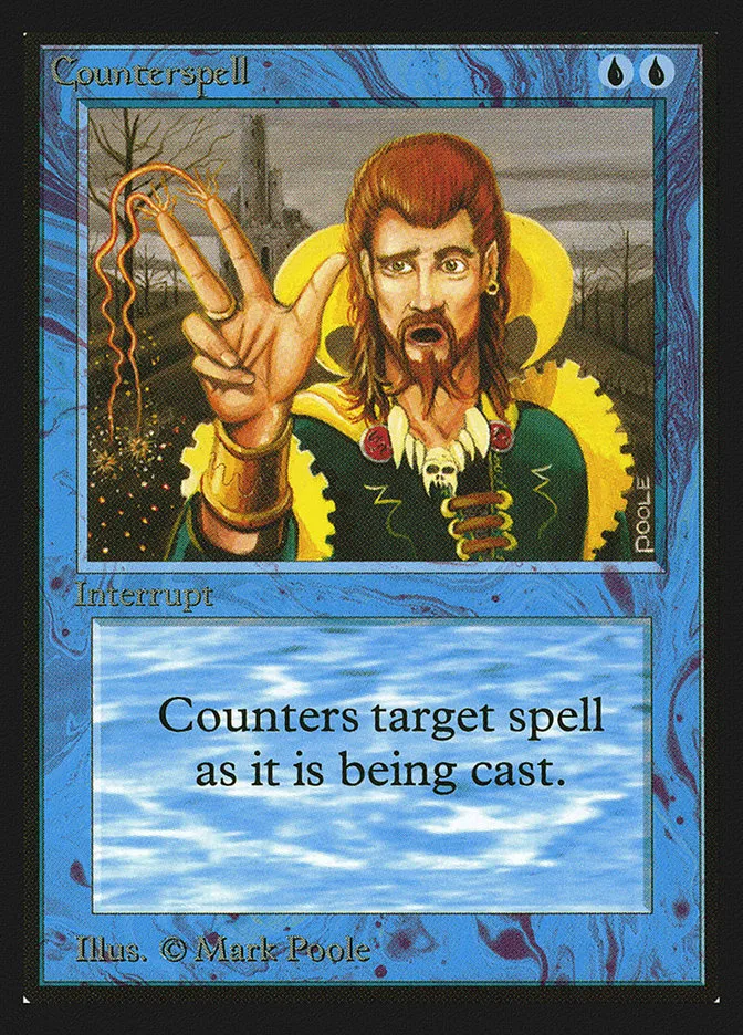 1993 Intl. Collectors' Edition Counterspell uncommon #55 uncommon card image