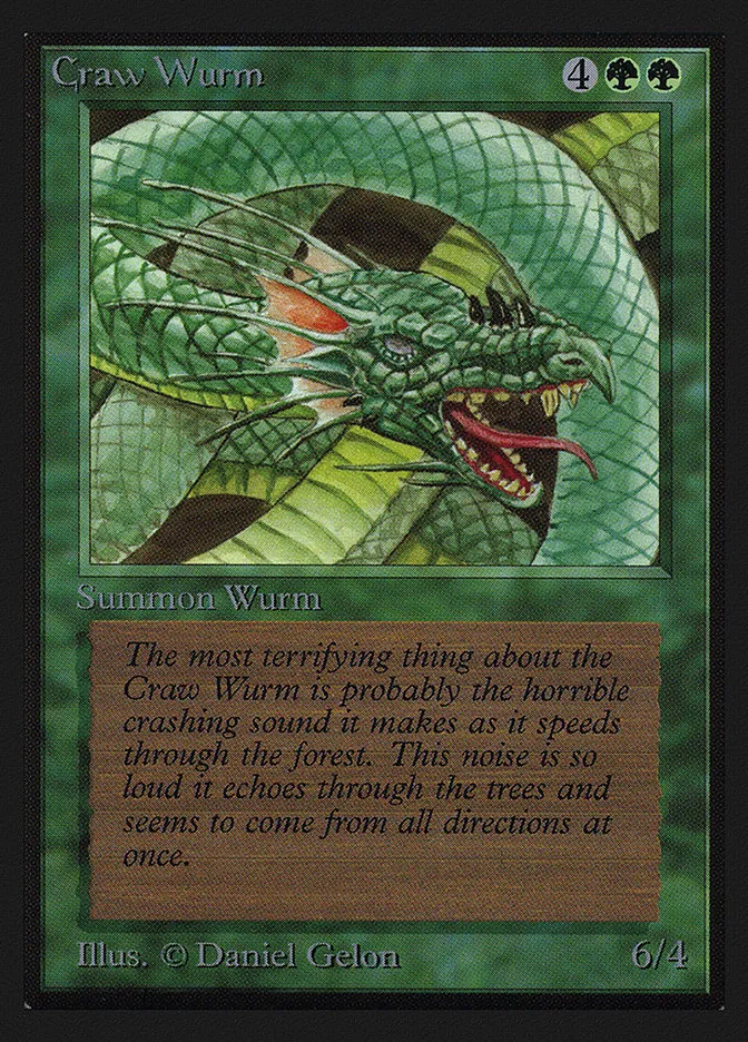 1993 Intl. Collectors' Edition Craw Wurm common #191 common card image