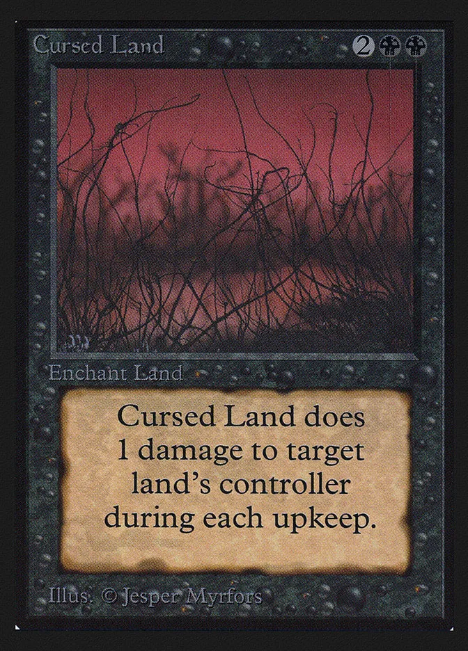 1993 Intl. Collectors' Edition Cursed Land uncommon #98 uncommon card image