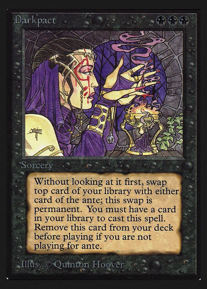 1993 Intl. Collectors' Edition Darkpact rare #100 rare card image