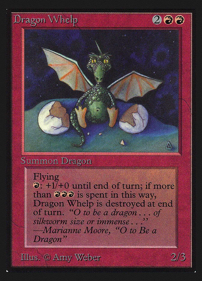 1993 Intl. Collectors' Edition Dragon Whelp uncommon #142 uncommon card image