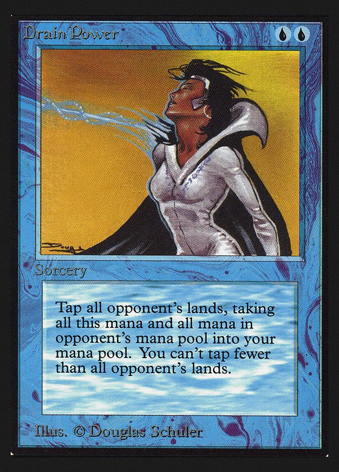 1993 Intl. Collectors' Edition Drain Power #57 rare card image