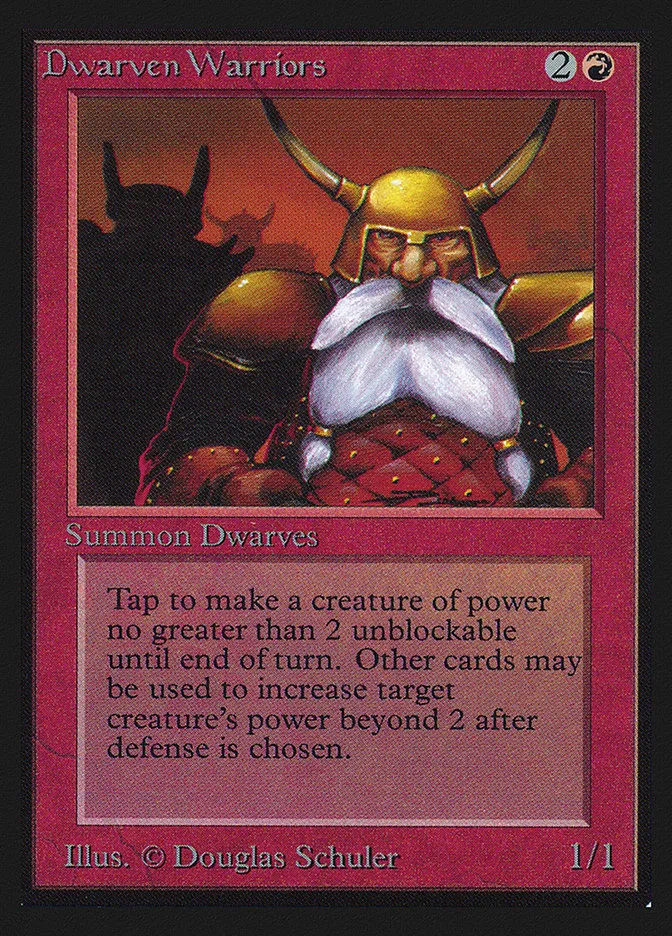 1993 Intl. Collectors' Edition Dwarven Warriors common #144 common card image