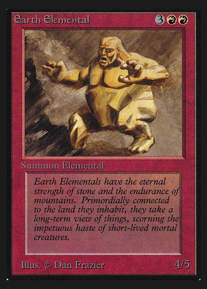 1993 Intl. Collectors' Edition Earth Elemental uncommon #145 uncommon card image