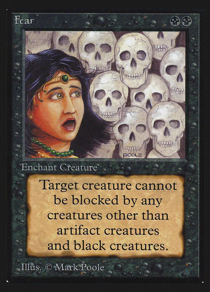 1993 Intl. Collectors' Edition Fear common #109 common card image