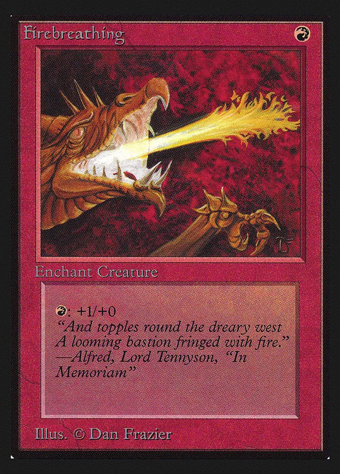 1993 Intl. Collectors' Edition Firebreathing common #151 common card image