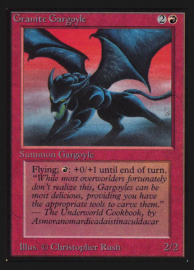 1993 Intl. Collectors' Edition Granite Gargoyle rare #156 rare card image