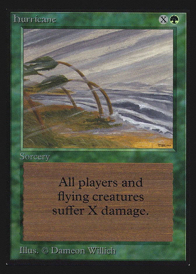1993 Intl. Collectors' Edition Hurricane uncommon #201 uncommon card image