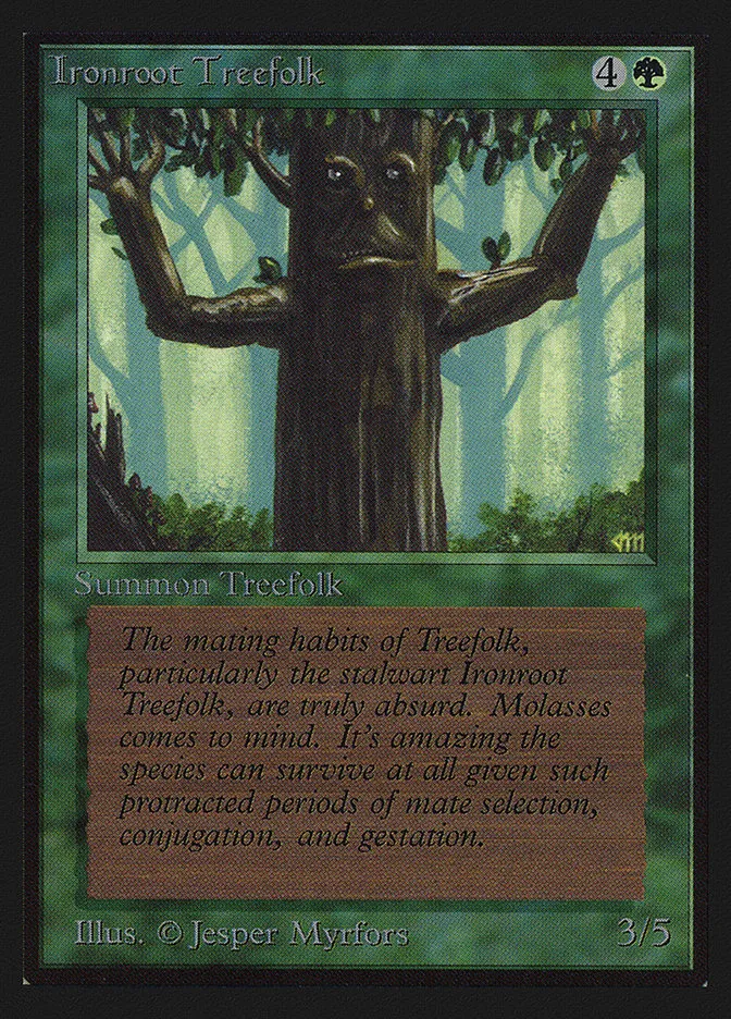 1993 Intl. Collectors' Edition Ironroot Treefolk common #204 common card image