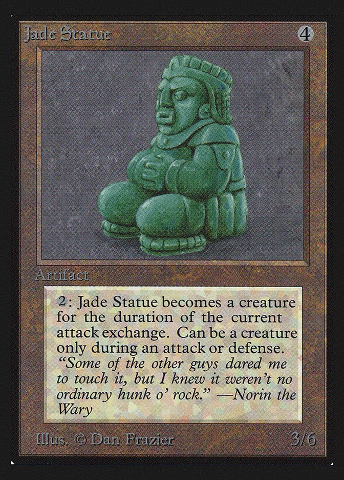 1993 Intl. Collectors' Edition Jade Statue uncommon #254 uncommon card image