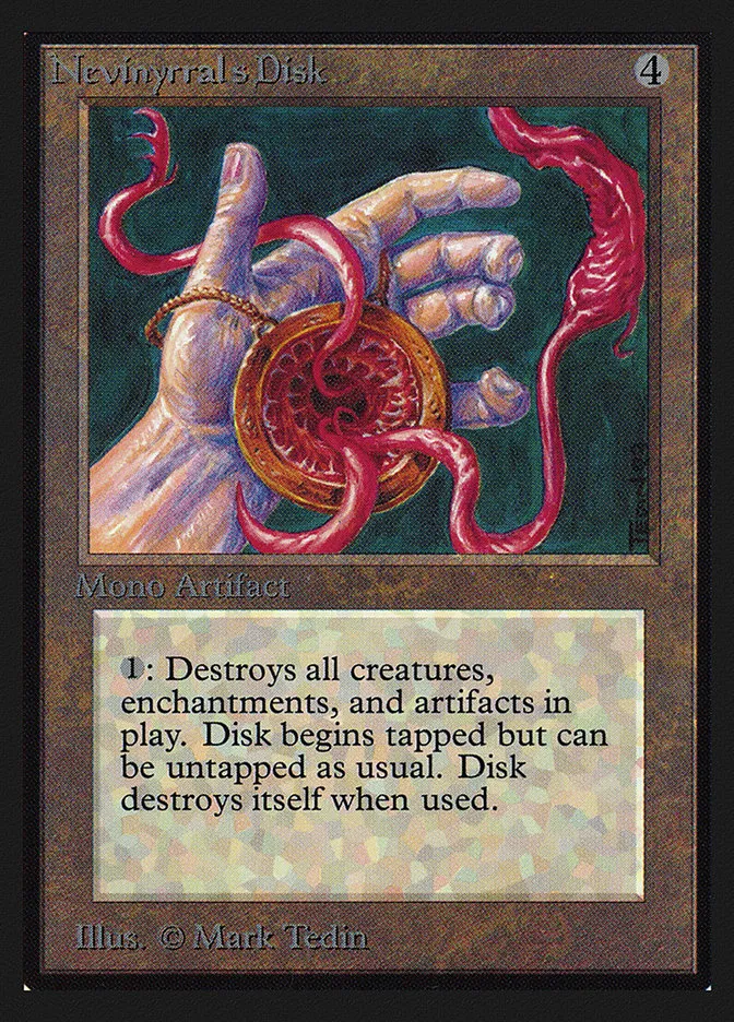 1993 Intl. Collectors' Edition Nevinyrral's Disk #267 rare card image