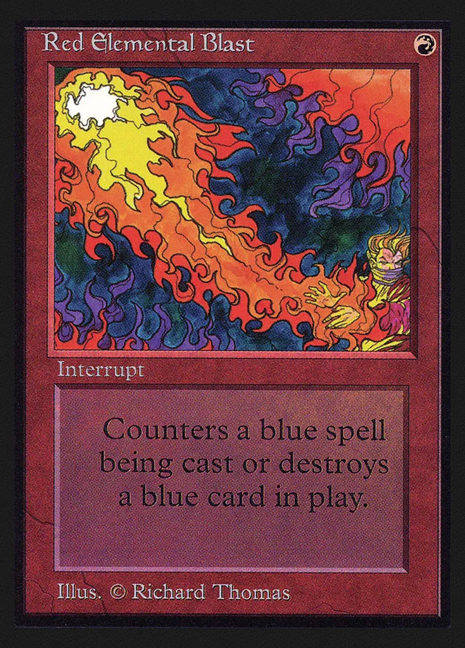 1993 Intl. Collectors' Edition Red Elemental Blast common #170 common card image