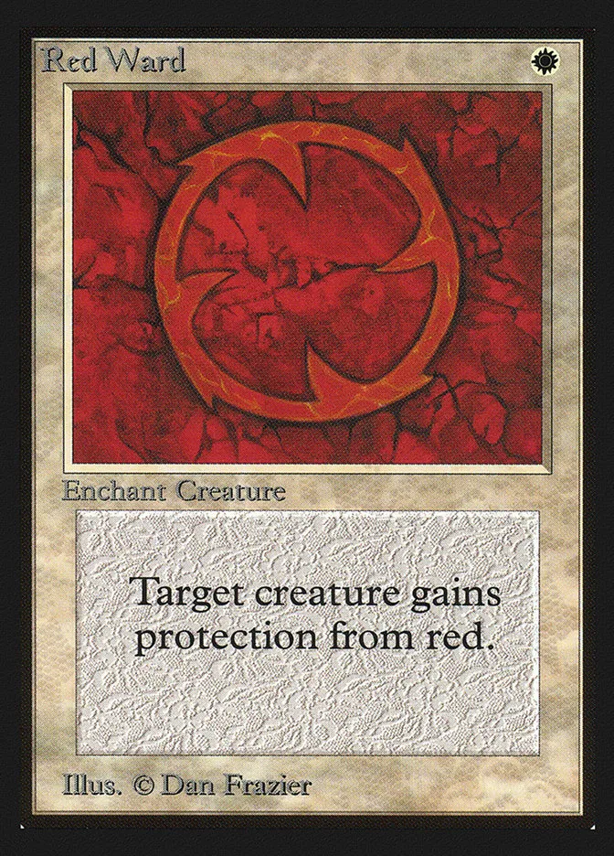 1993 Intl. Collectors' Edition Red Ward uncommon #34 uncommon card image